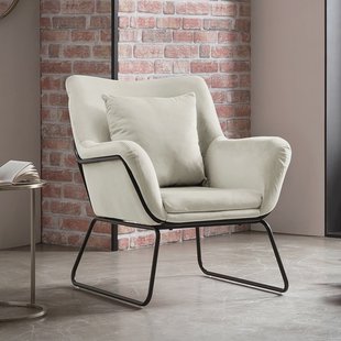 Artistiq Fauteuil 'Cecilio' Velvet, kleur beige