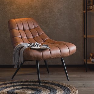 Artistiq Fauteuil 'Aris' PU, kleur Cognac