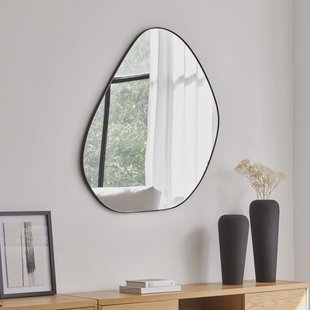 Kave Home Spiegel 'Anera' 108 x 84cm, kleur Zwart