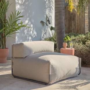 Kave Home Modulaire Outdoor Bank 'Square' kleur Groen