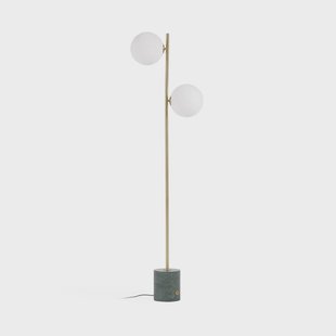 Kave Home Vloerlamp 'Lonela' Marmer en messing, 2-lamps