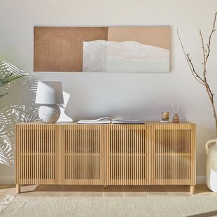 Kave Home Dressoir 'Beyla' Eikenhout, 180cm, kleur Naturel