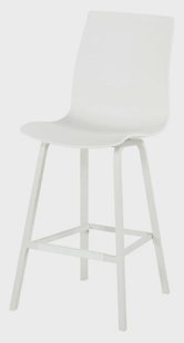 Hartman Outdoor Barkruk 'Sophie Wave' kleur Wit (zithoogte 77cm)