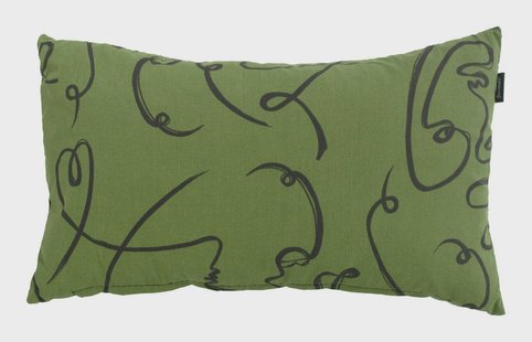 Hartman Tuinkussen 'Faces' 50 x 30cm, kleur Groen