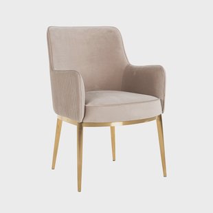 Richmond Eetkamerstoel 'Breeze' Velvet, kleur Khaki