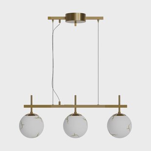 By Rydéns Bellagio plafondlamp 3-lite Messing-wit