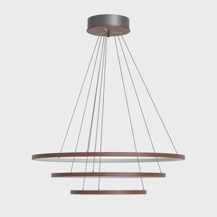 By Rydéns Trione plafondlamp Ø80 cm Walnoot