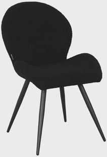 LABEL51 Eetkamerstoel 'Sky' Teddy, kleur Zwart
