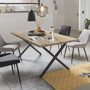 Artistiq Eettafel 'Lorna' X-poot, Eikenlook, 160 x 90cm