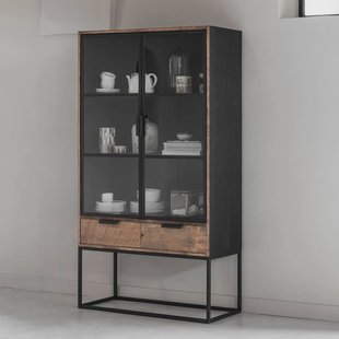 DTP Home Vitrinekast 'Cosmo' Teakhout, 180 x 100cm