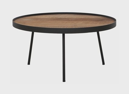 DTP Home Salontafel 'Saturnus' Teakhout, 60cm, kleur Naturel