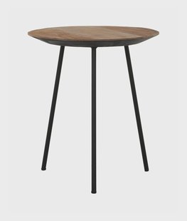 DTP Home Bijzettafel 'Jupiter' Teakhout, 40cm, kleur Naturel
