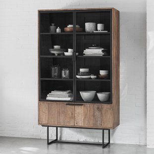 DTP Home Vitrinekast 'Odeon' Teakhout, 210 x 120cm
