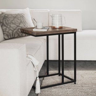 DTP Home Laptoptafel 'Timber' Hout en staal, 38 x 53cm