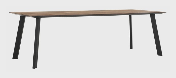 DTP Home Eettafel 'Shape' Teakhout, 250 x 100cm, kleur Naturel