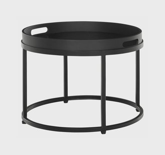 MUST Living Salontafel 'Golden Fiber' 50cm, kleur Zwart