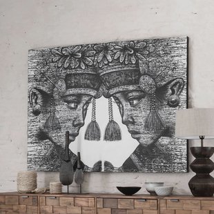 MUST Living Wandpaneel 'Balinese Twins' 110 x 150cm