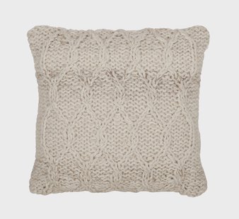 MUST Living Kussen 'Dolomite' 45 x 45cm, kleur Ivory