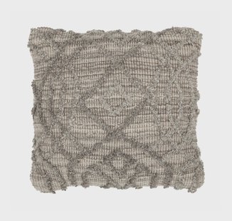 MUST Living Kussen 'Angel' 45 x 45cm, kleur Naturel / Grijs