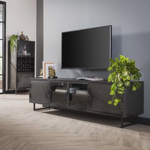 LifestyleFurn TV-meubel 'Rudi' 180cm, kleur Gun Metal
