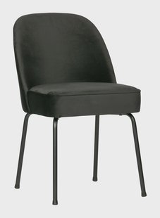WOOOD Eetkamerstoel 'Vogue' Velvet, kleur Zwart