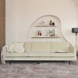 WOOOD 3-zits Bank 'Rodeo' Velvet, kleur Pistache