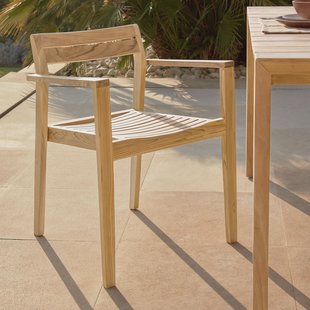 Kave Home Tuinstoel 'Victoire' Teakhout