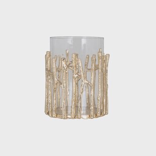 Richmond Windlicht 'Loretta' 19cm, kleur Goud