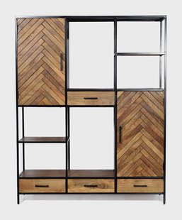 Livingfurn Opbergkast 'Brooklyn' Mangohout, 200 x 160cm