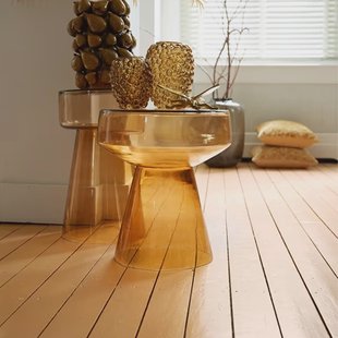 Light & Living Bijzettafel 'Dakwa' Ø37cm, kleur Okergeel