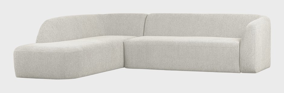 WOOOD Hoekbank 'Sloping' Links, kleur Pearl Melange