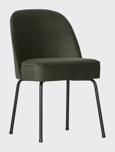 WOOOD Eetkamerstoel 'Vogue' Velvet, kleur Donkergroen
