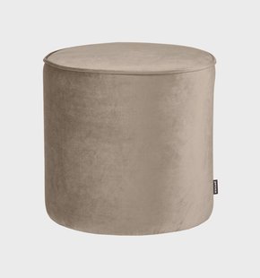 WOOOD Poef 'Sara' Hoog, Velvet, kleur Khaki