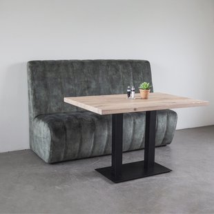 SEVN Eetkamerbank 'Maria' Velvet, 170cm, kleur Huntergroen