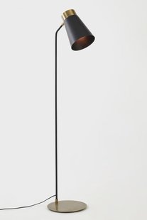 Light & Living Vloerlamp 'Braja' 143cm hoog, kleur Mat Zwart/Antiek Brons
