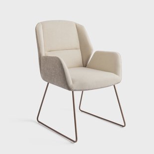 Jesper Home Eetkamerstoel 'Myoko' Slide Rose, kleur Sandy Hill