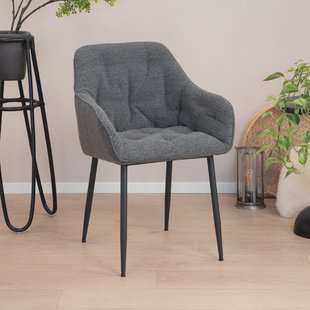 Sohome Eetkamerstoel 'Milly' Bouclé, kleur Antraciet