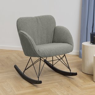 Bendt Schommelstoel 'Quintus' Teddy, kleur Grijs/Bruin