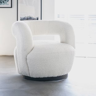 Eleonora Draaifauteuil 'Sharon' Bouclé, kleur Beige