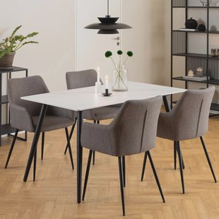 Bendt Eettafel 'Ib' Keramiek, 140 x 80cm, kleur Wit