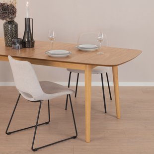 Sohome Uitschuifbare Eettafel 'Montreux' Eiken, 180-219 x 90cm