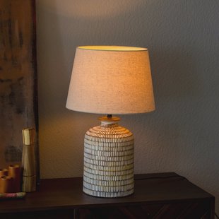 Dutchbone Tafellamp 'Russel' Keramiek, kleur Naturel