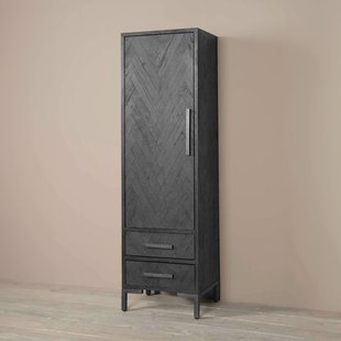 Tower Living Opbergkast 'Ziano' Links, Visgraat, 190 x 55cm, kleur zwart