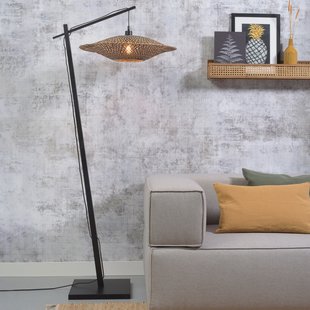 GOOD&MOJO Vloerlamp 'Bali' Bamboe,176cm, kleur Naturel/Zwart
