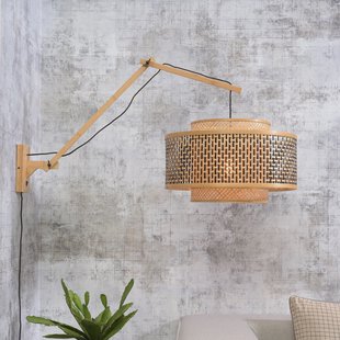 GOOD&MOJO Wandlamp 'Bhutan' Large, Ø50cm, Bamboe, kleur Naturel