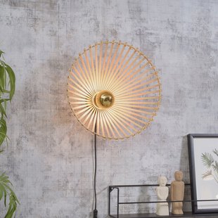 GOOD&MOJO Wandlamp 'Bromo' Medium, Bamboe, kleur Naturel