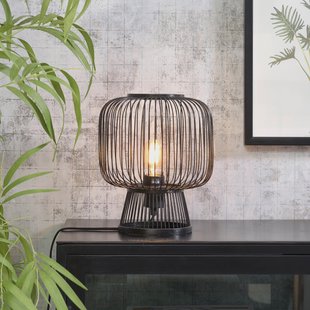 GOOD&MOJO Tafellamp 'Cango' 30cm, Bamboe, kleur Zwart