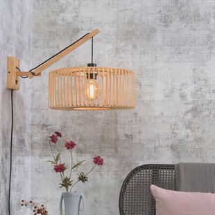 GOOD&MOJO Wandlamp 'Bromo' Small, Bamboe, kleur Naturel
