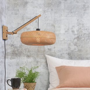 GOOD&MOJO Wandlamp 'Palawan' Small, Bamboe, kleur Naturel
