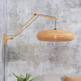 GOOD&MOJO Wandlamp 'Palawan' Large, Bamboe, kleur Naturel